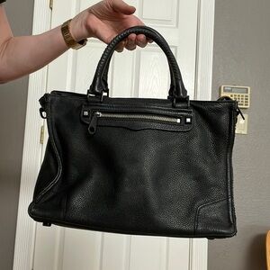 Rebecca Minkoff black leather bag